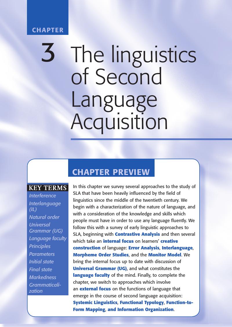 second language acquisition dissertation topics