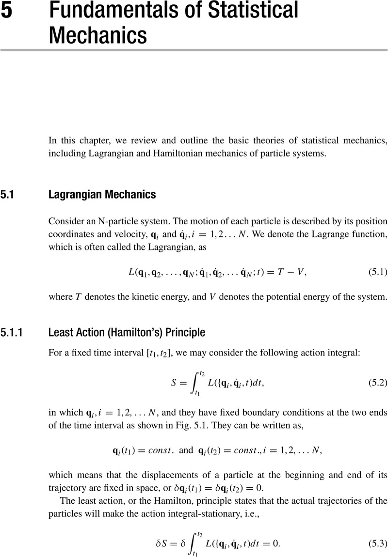 Fundamentals of Statistical Mechanics (Chapter 5) - Introduction