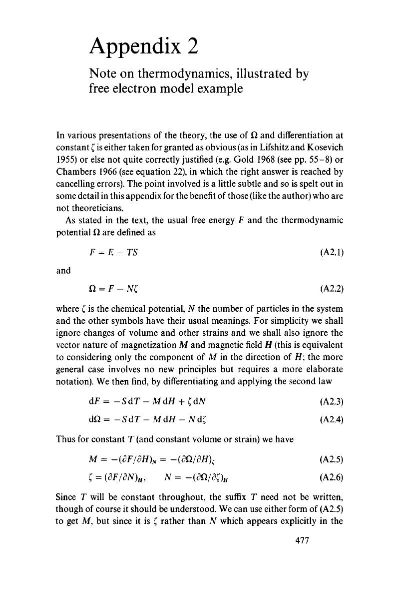 Note On Thermodynamics, Illustrated By Free Electron Model Example ...