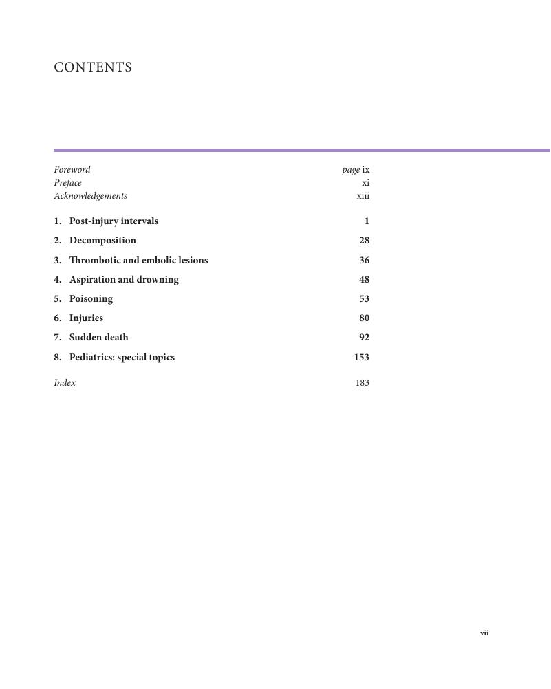 Contents - Atlas Of Forensic Histopathology