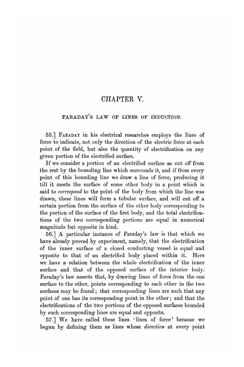 FARADAY'S LAW OF LINES OF INDUCTION (CHAPTER V) - An Elementary ...