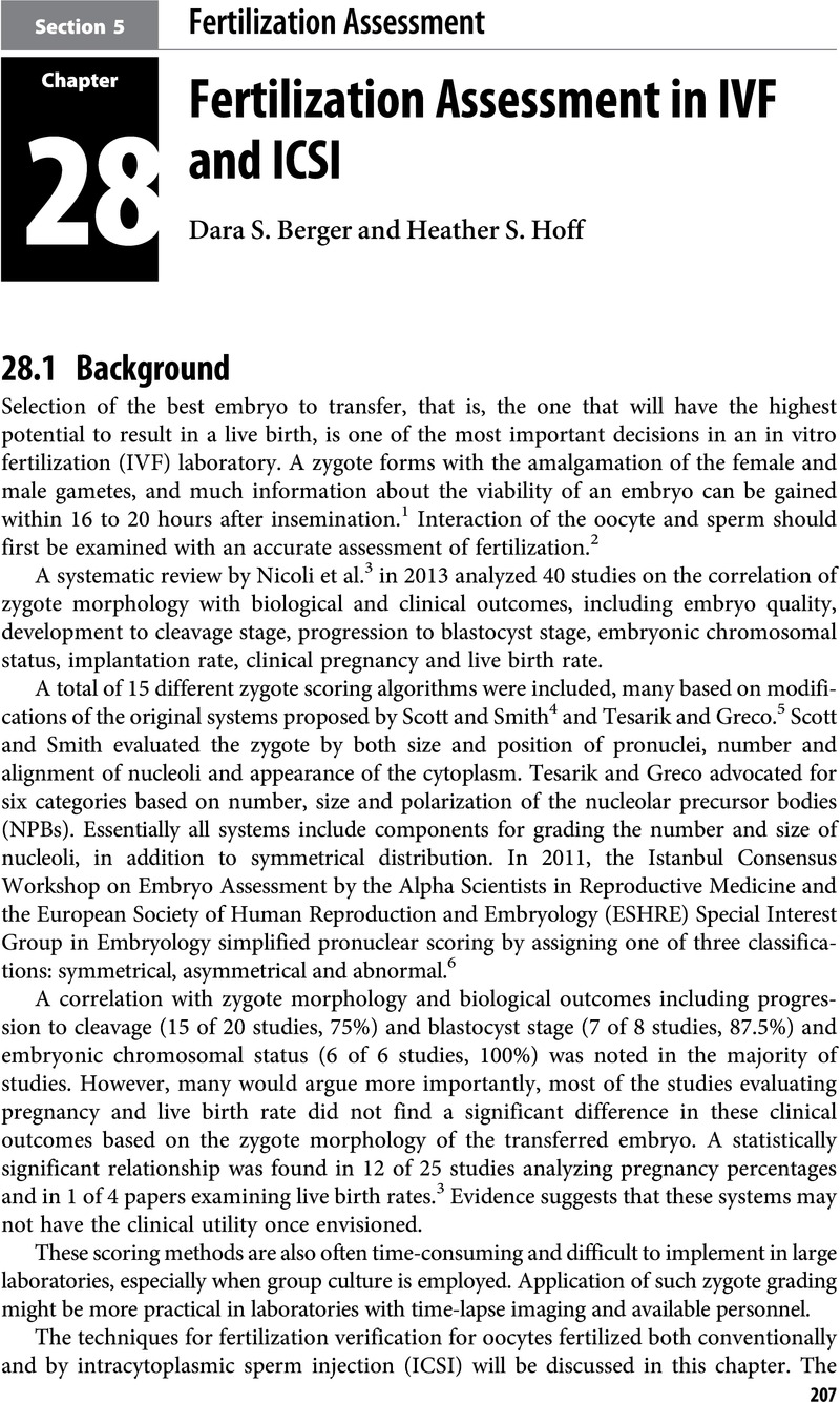 Fertilization Assessment (Section 5) - Principles Of IVF Laboratory ...