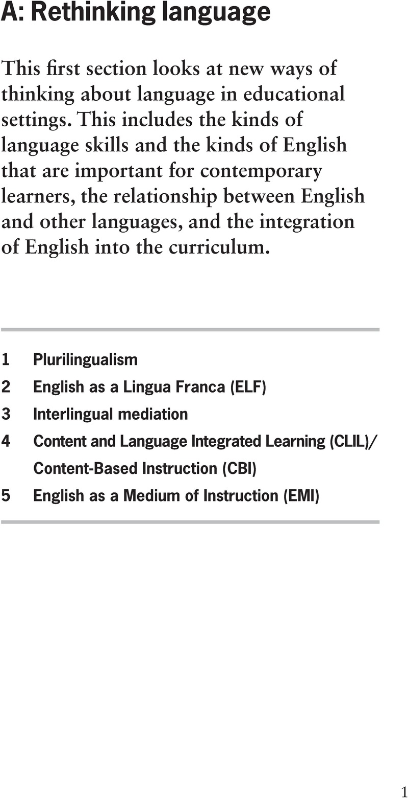 Rethinking Language (A) - Philip Kerr’s 30 Trends In ELT