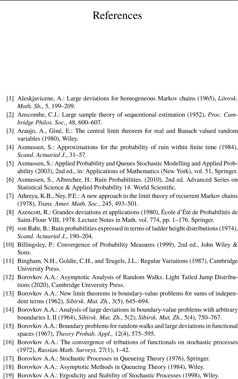 References - Compound Renewal Processes