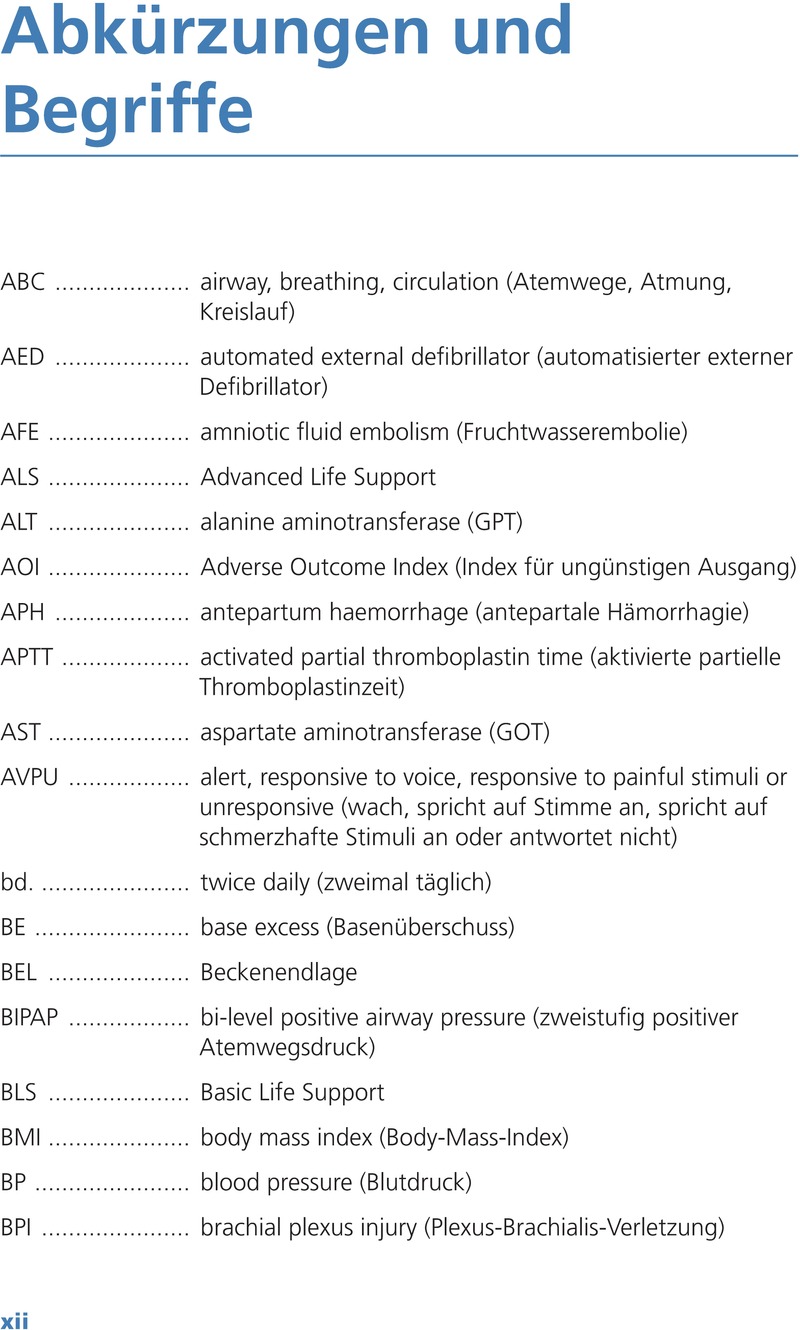 Liste der Abkürzungen und Begriffe PROMPT PRaktisches