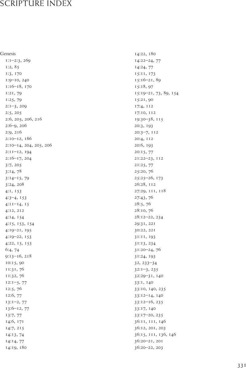 Scripture Index - Yahweh and the Origins of Ancient Israel