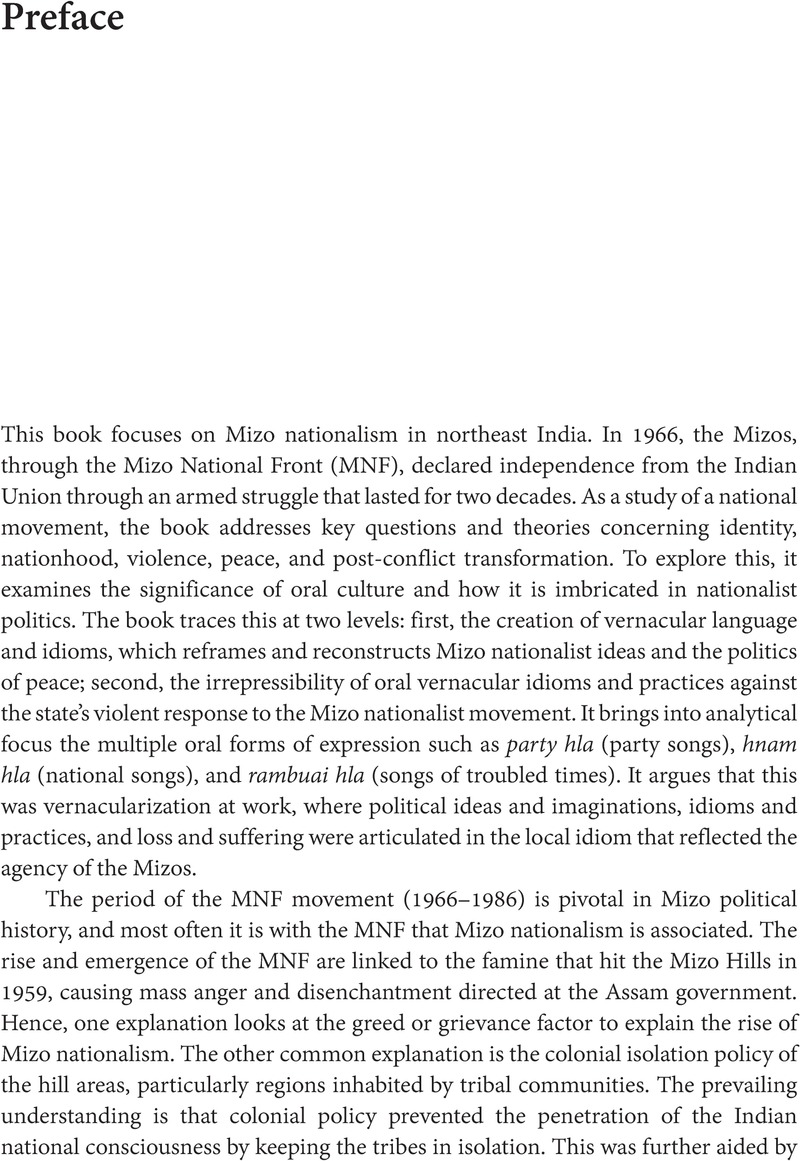 Preface - Nationalism In The Vernacular