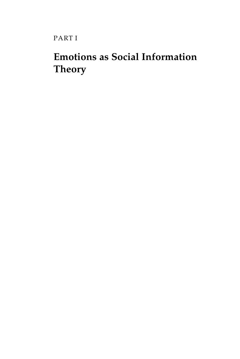 Emotions as Social Information Theory (Part I) - The Interpersonal ...