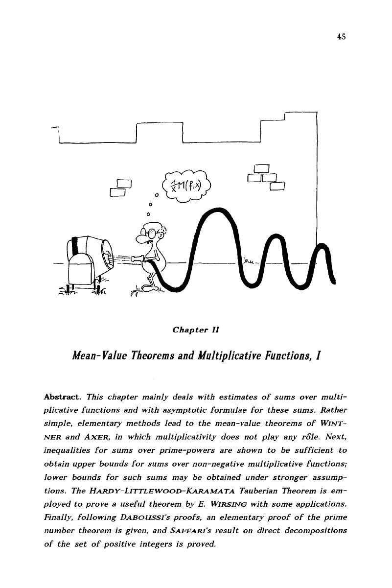 Mean Value Theorems And Multiplicative Functions I Chapter Ii Arithmetical Functions 1166