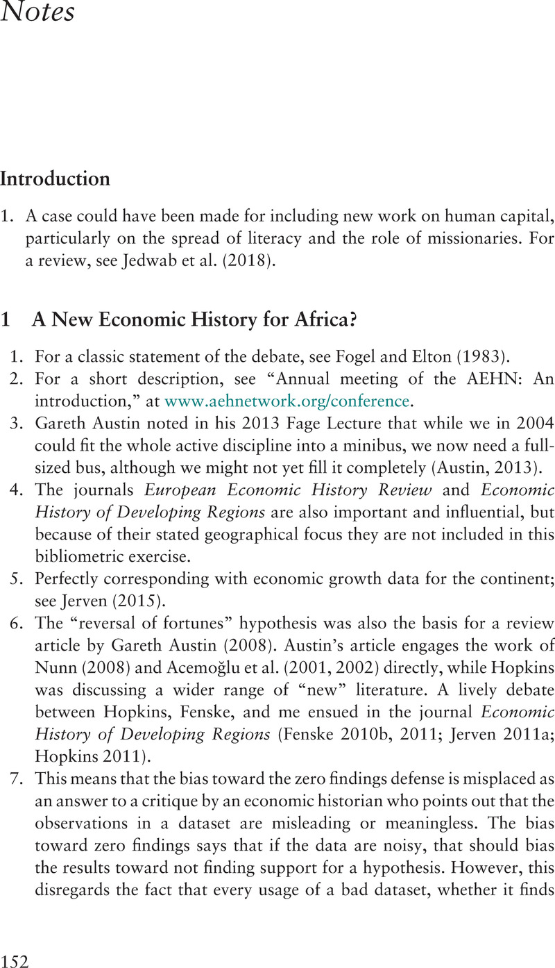 Notes - The Wealth and Poverty of African States