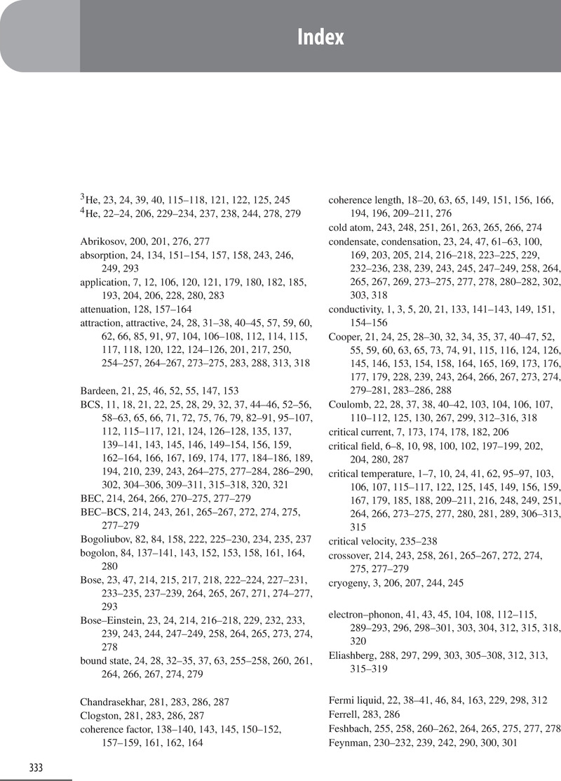 Index - Superconductivity