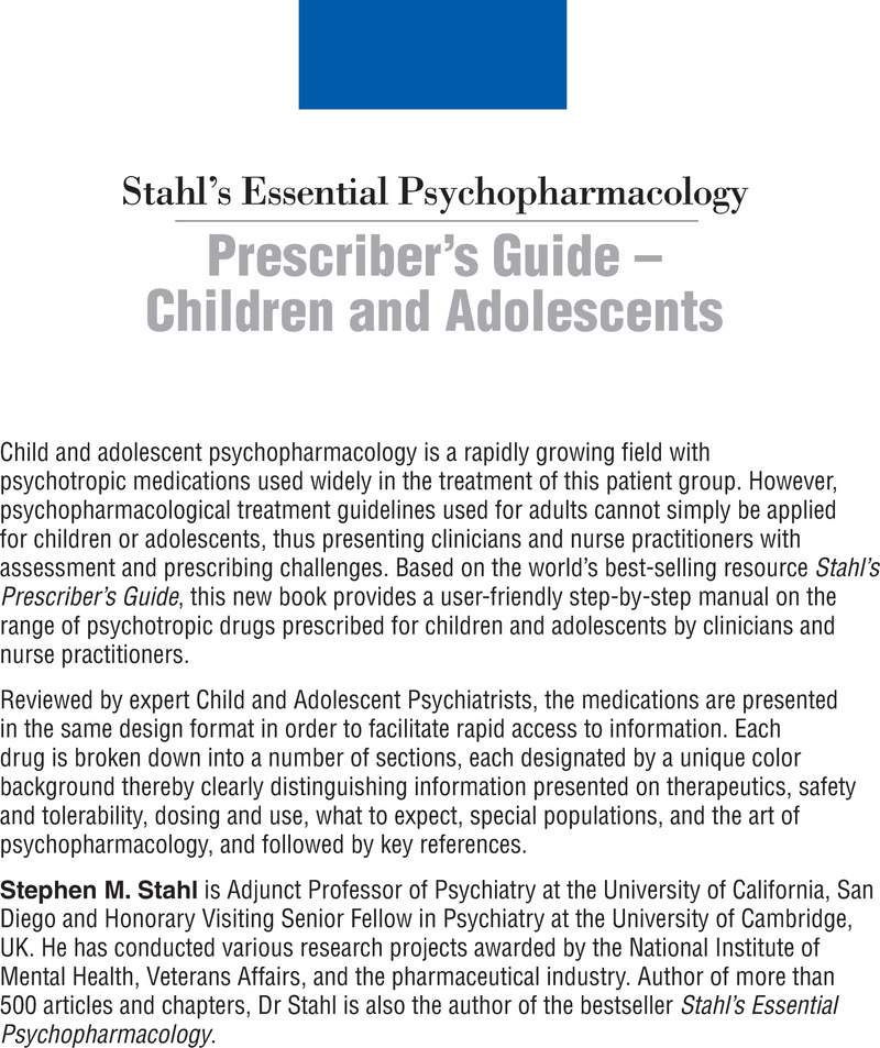 Prescriber’s Guide – Children And Adolescents - Prescriber's Guide ...