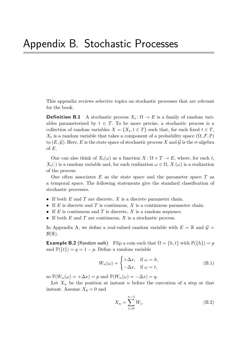 thesis on stochastic process