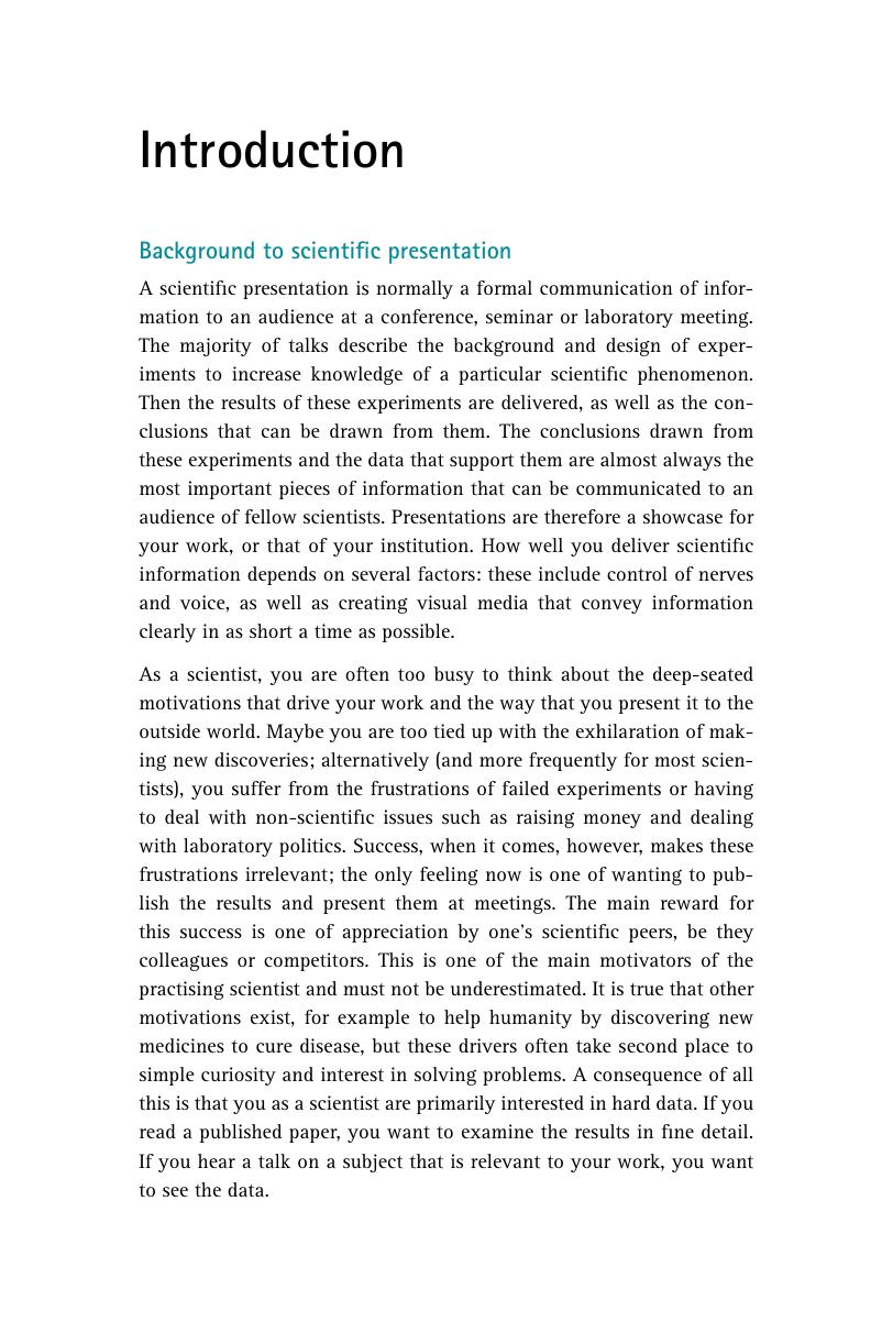 presentation skills for scientists a practical guide