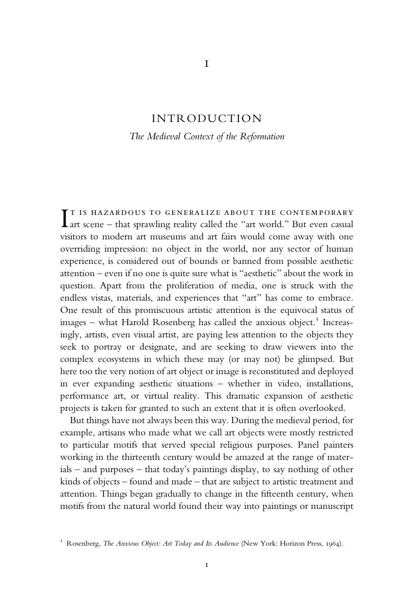 Introduction (Chapter 1) - The Origins of Protestant Aesthetics in ...