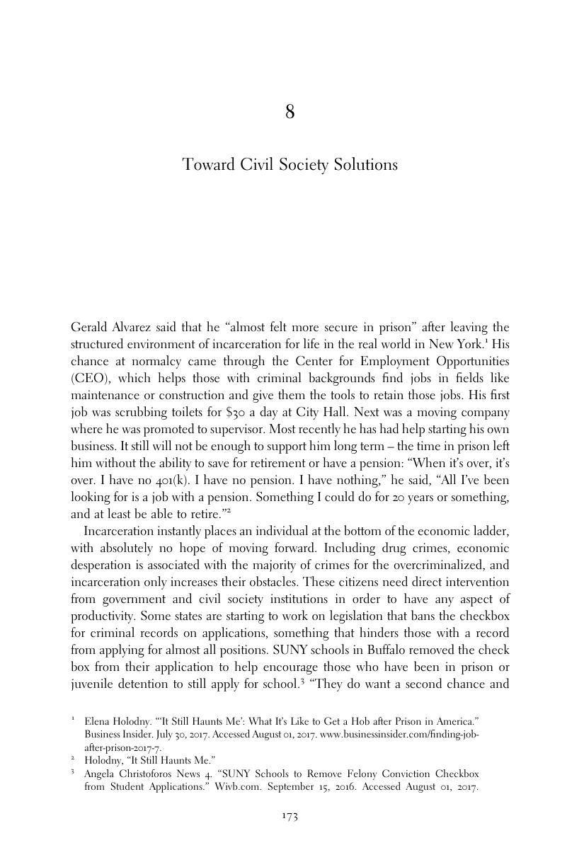 Toward Civil Society Solutions (Chapter 8) - Ending Overcriminalization ...