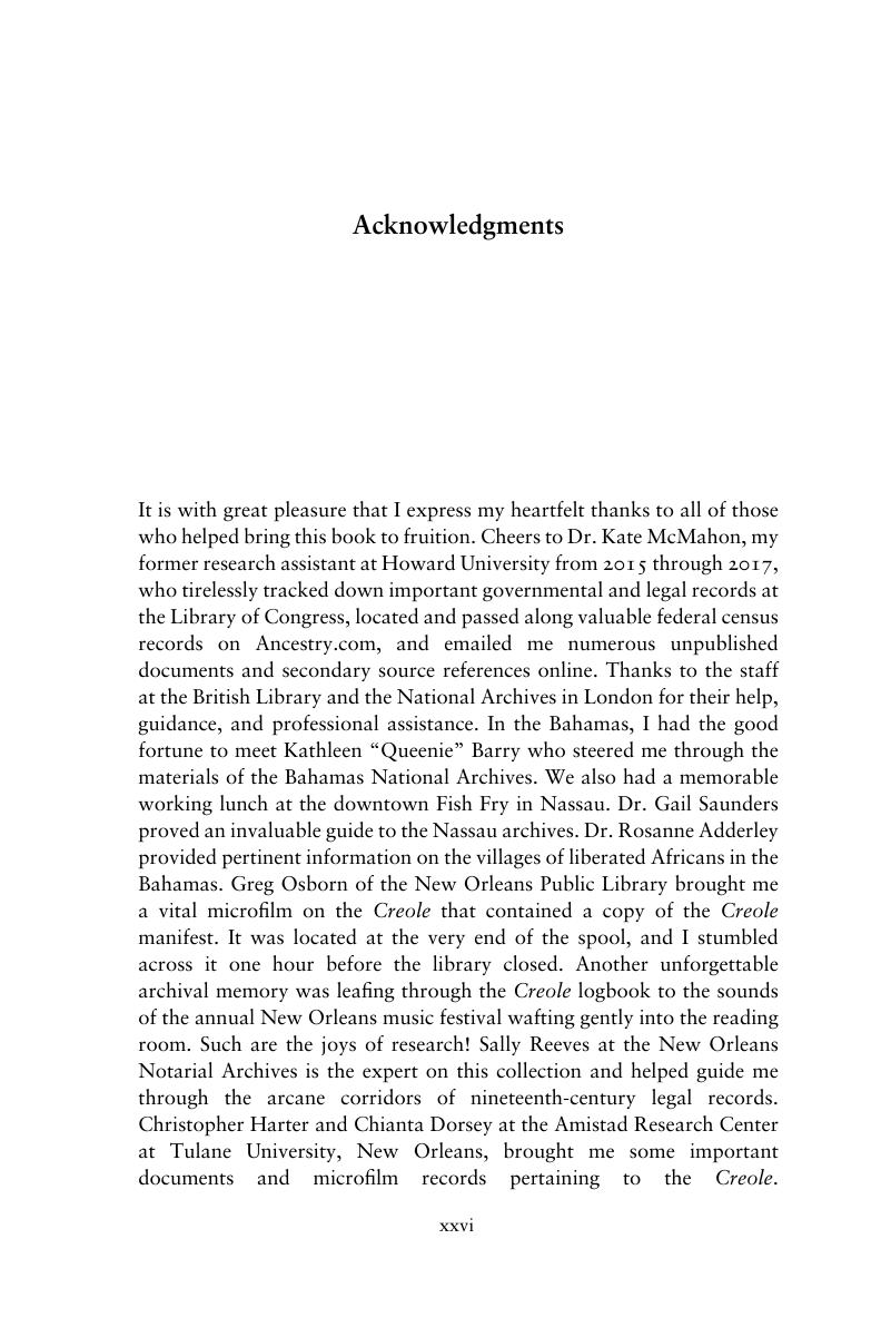 Acknowledgments - Rebellious Passage