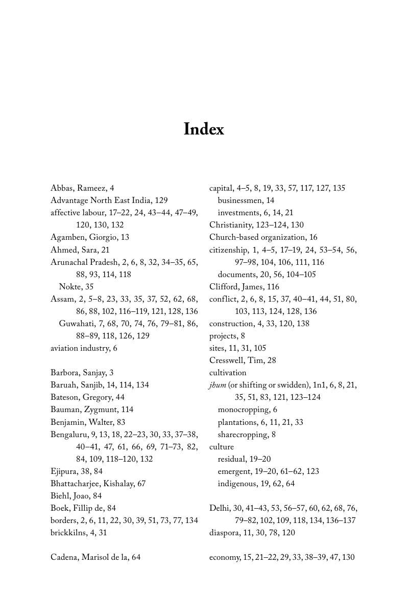 Index - Leaving the Land