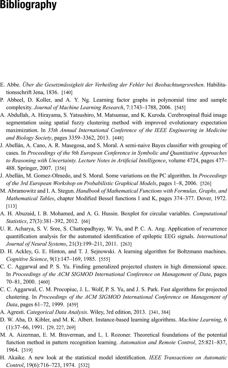 Bibliography - Data-Driven Computational Neuroscience