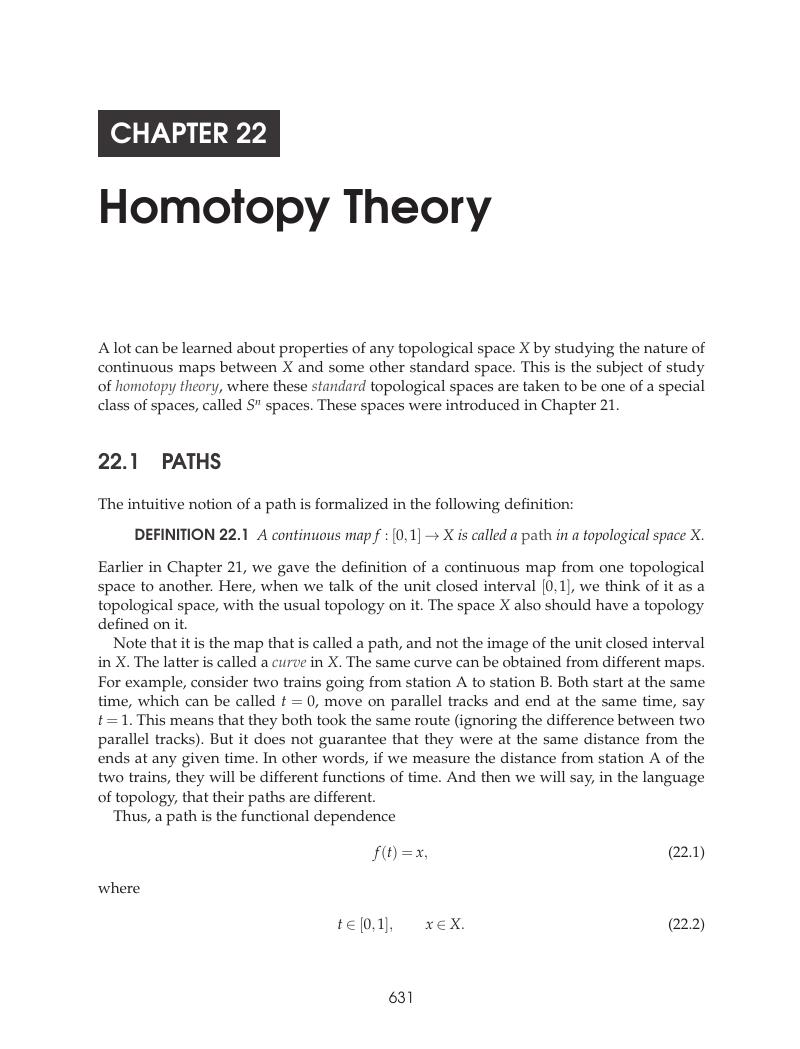 Homotopy Theory (Chapter 22) - A Physicist's Introduction To Algebraic ...