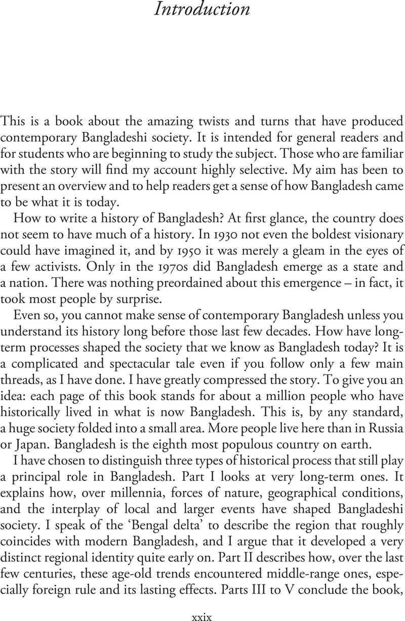 Introduction - A History Of Bangladesh