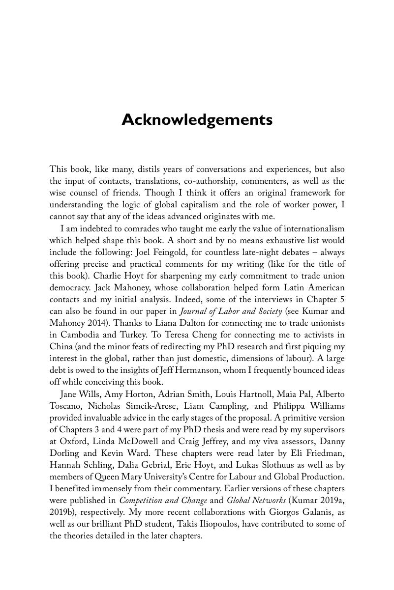 Acknowledgements - Monopsony Capitalism