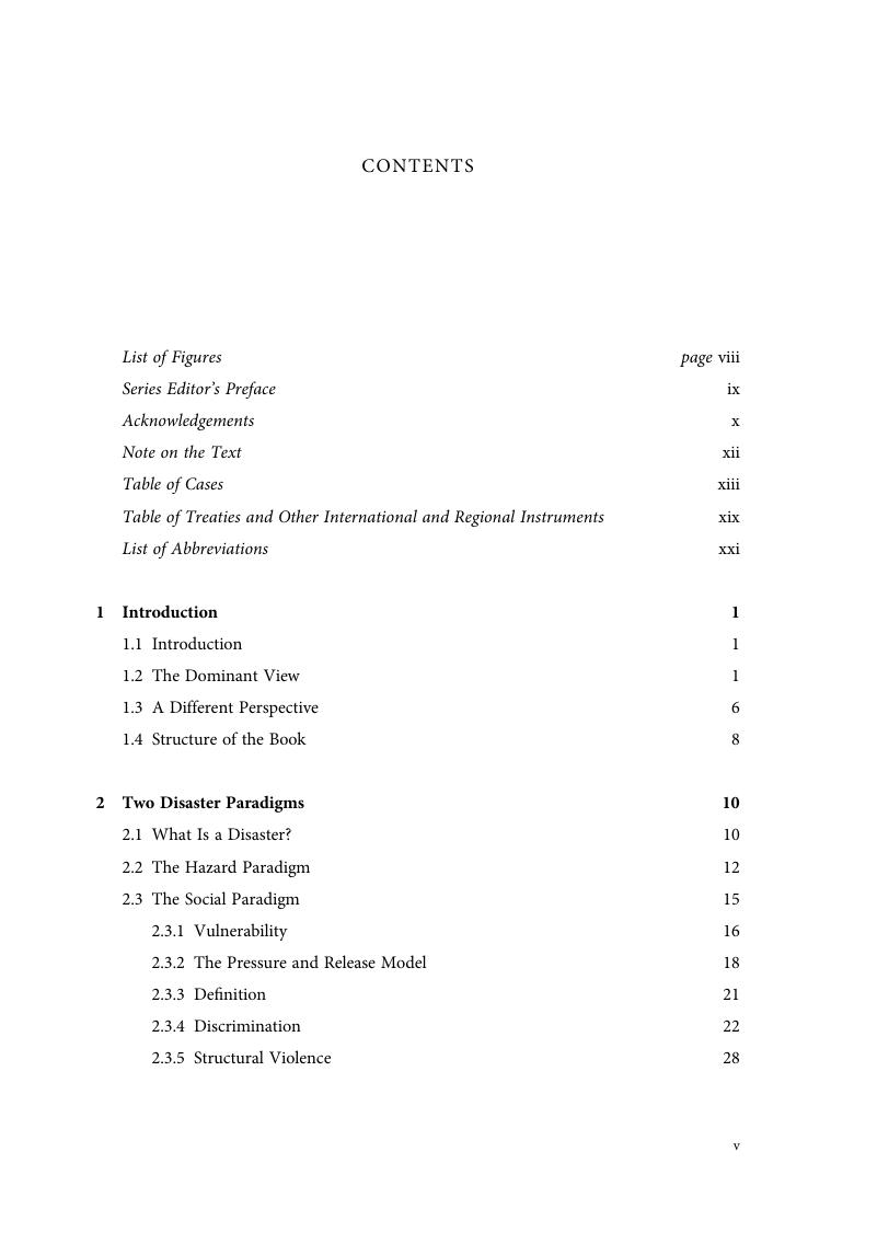 Contents - Climate Change, Disasters, and the Refugee Convention