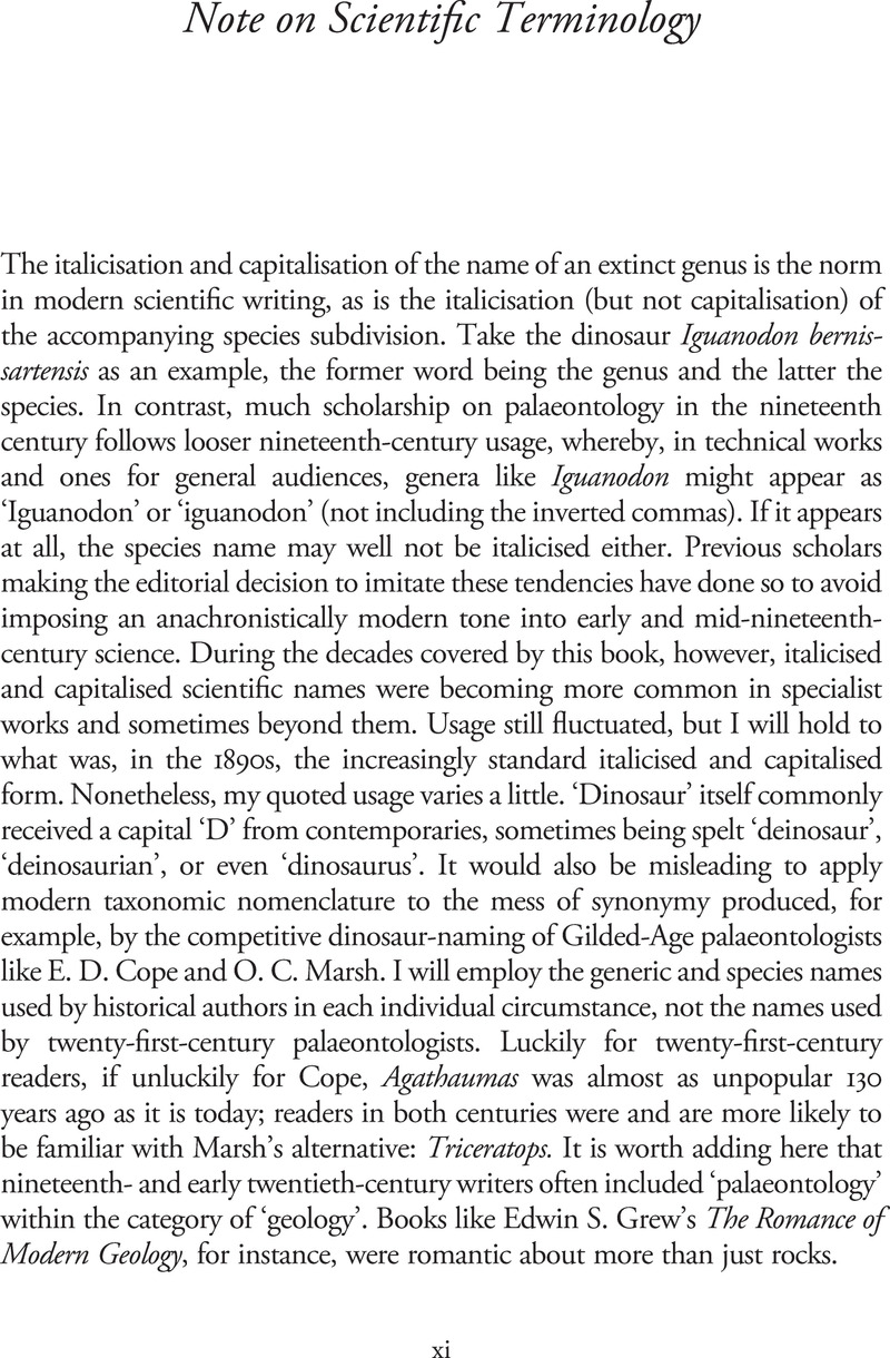 Note On Scientific Terminology - Reimagining Dinosaurs In Late ...