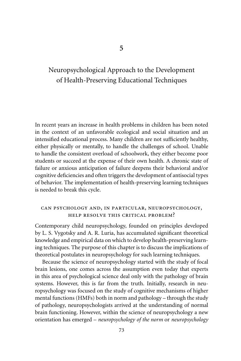 neuropsychology dissertation example