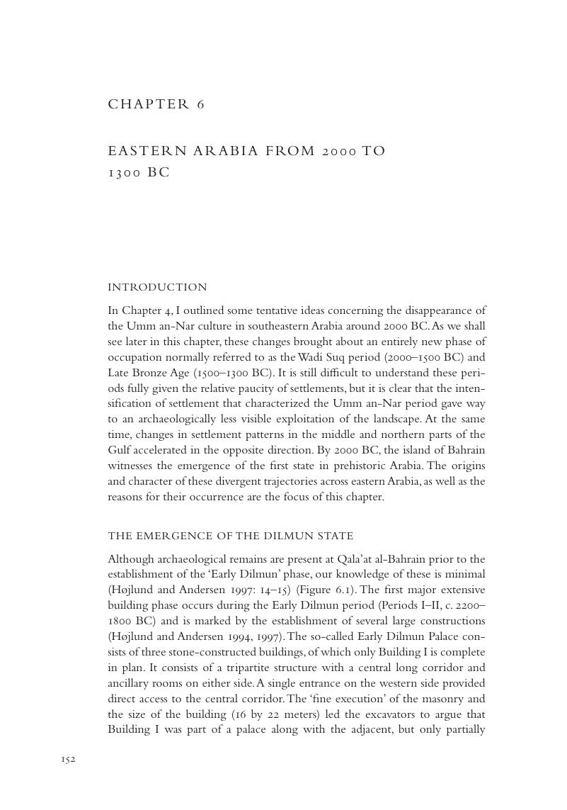 Eastern Arabia From 2000 To 1300 BC (Chapter 6) - The Archaeology Of ...