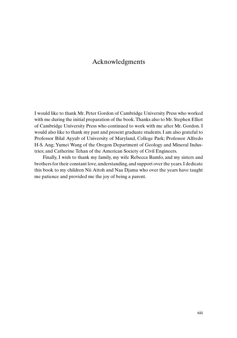 Acknowledgments - Resilience Engineering