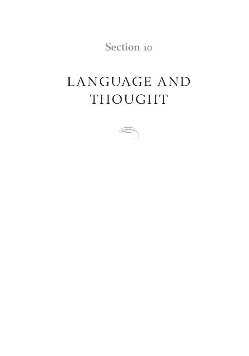 Language And Thought (Section 10) - The Cambridge Handbook Of ...