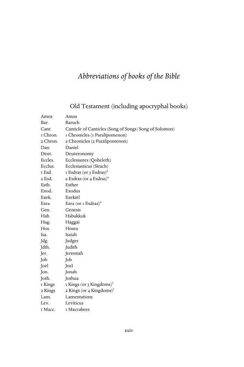 Abbreviations Of Books Of The Bible The New Cambridge History Of The 