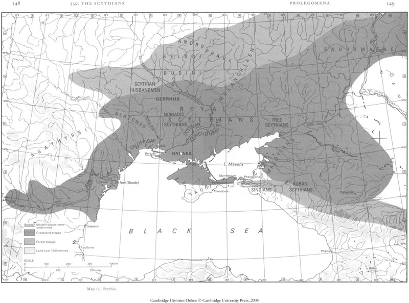 Map 13: Scythia - The Cambridge Ancient History