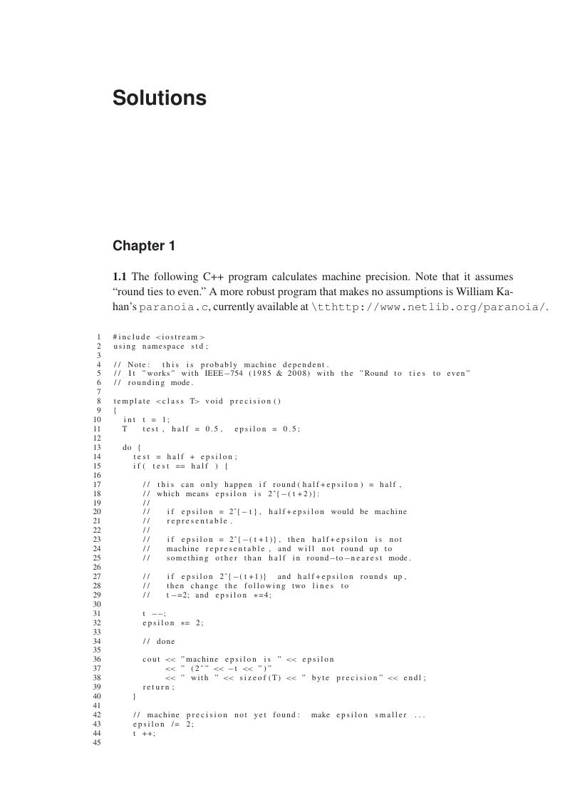 Solutions - Numerical Analysis For Engineers And Scientists