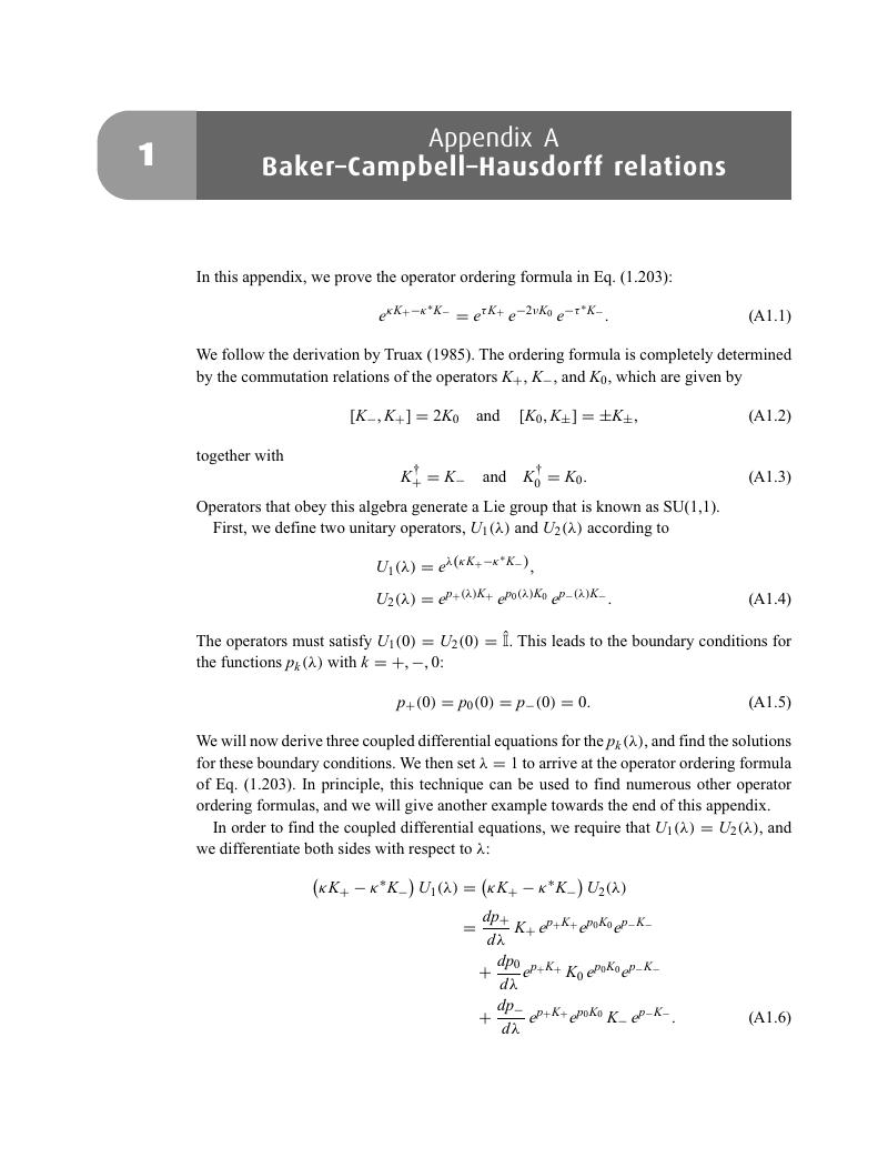 Baker–Campbell–Haussdorff Relations (Appendix A) - Introduction To ...