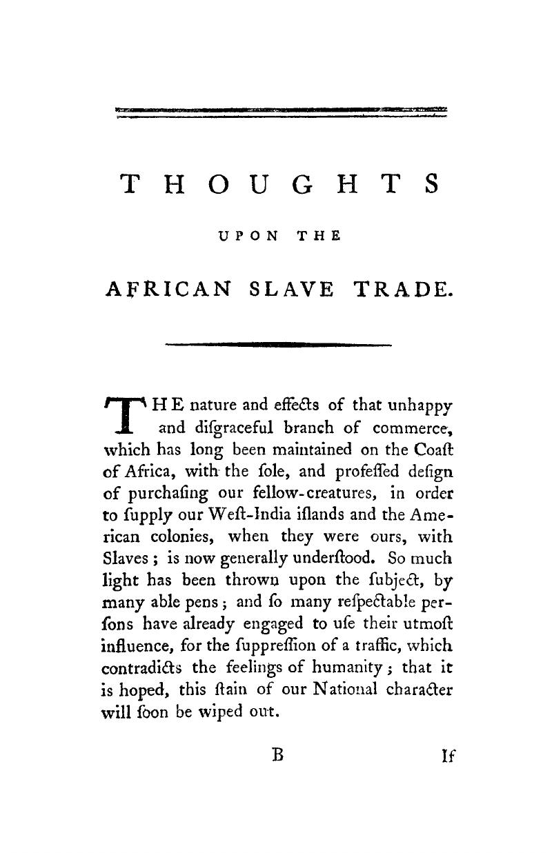 essay on the slave trade