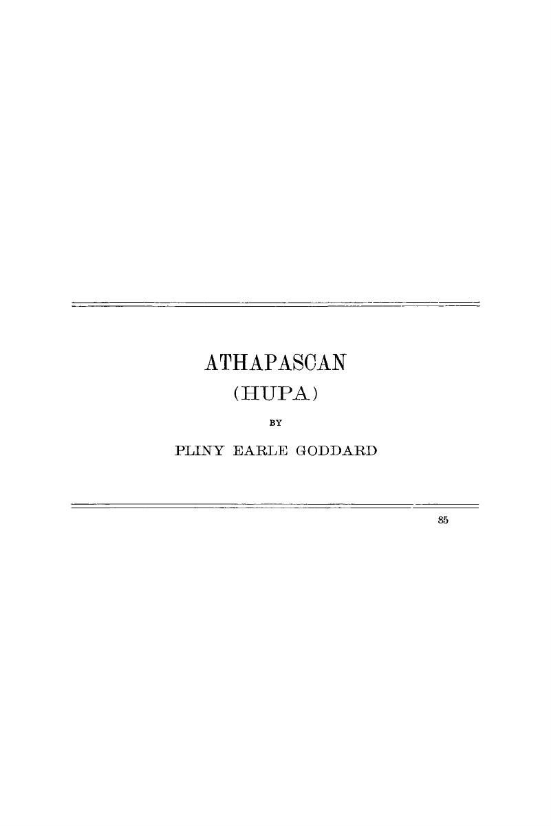 Athapascan Hupa Handbook Of American Indian Languages