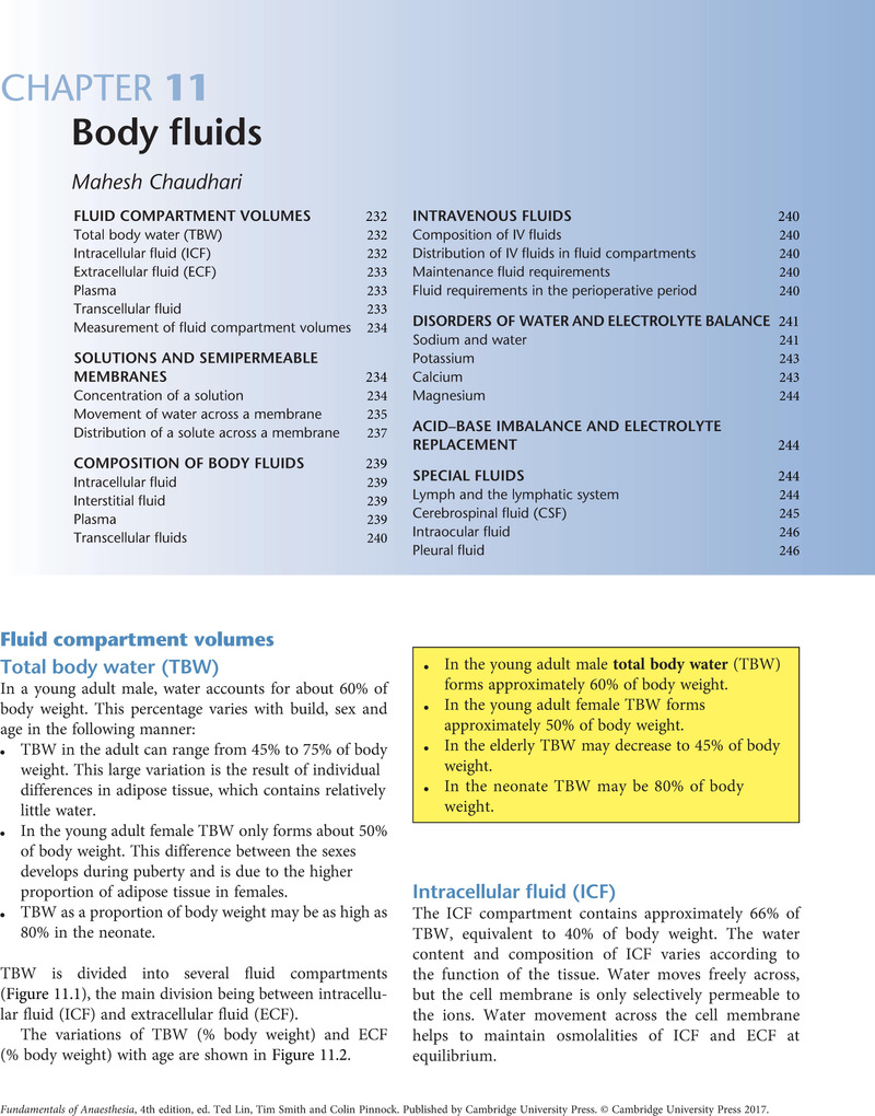 Contents - Fundamentals of Anaesthesia