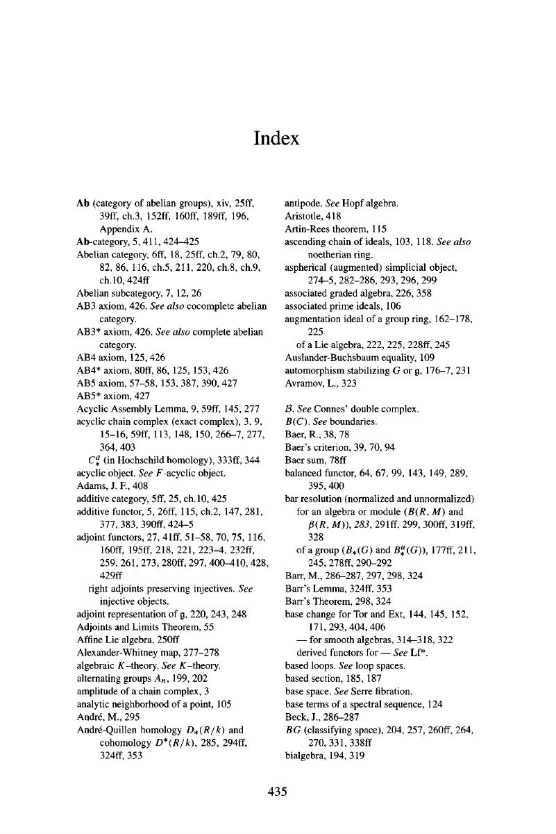 Index - An Introduction To Homological Algebra