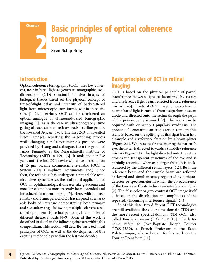 Basic Principles Of Optical Coherence Tomography (Chapter 2) - Optical ...