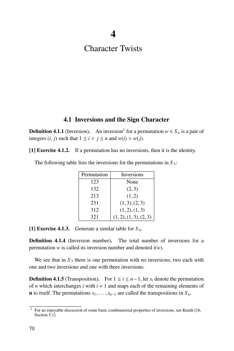 Character Twists (Chapter 4) - Representation Theory