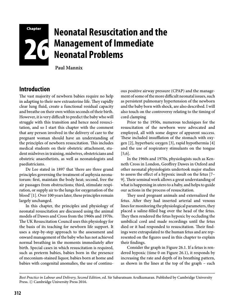 thesis on neonatal resuscitation