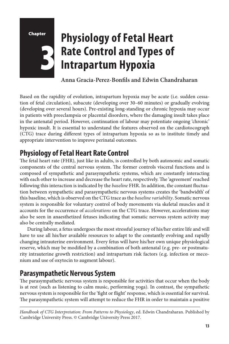 Physiology Of Fetal Heart Rate Control And Types Of Intrapartum Hypoxia ...