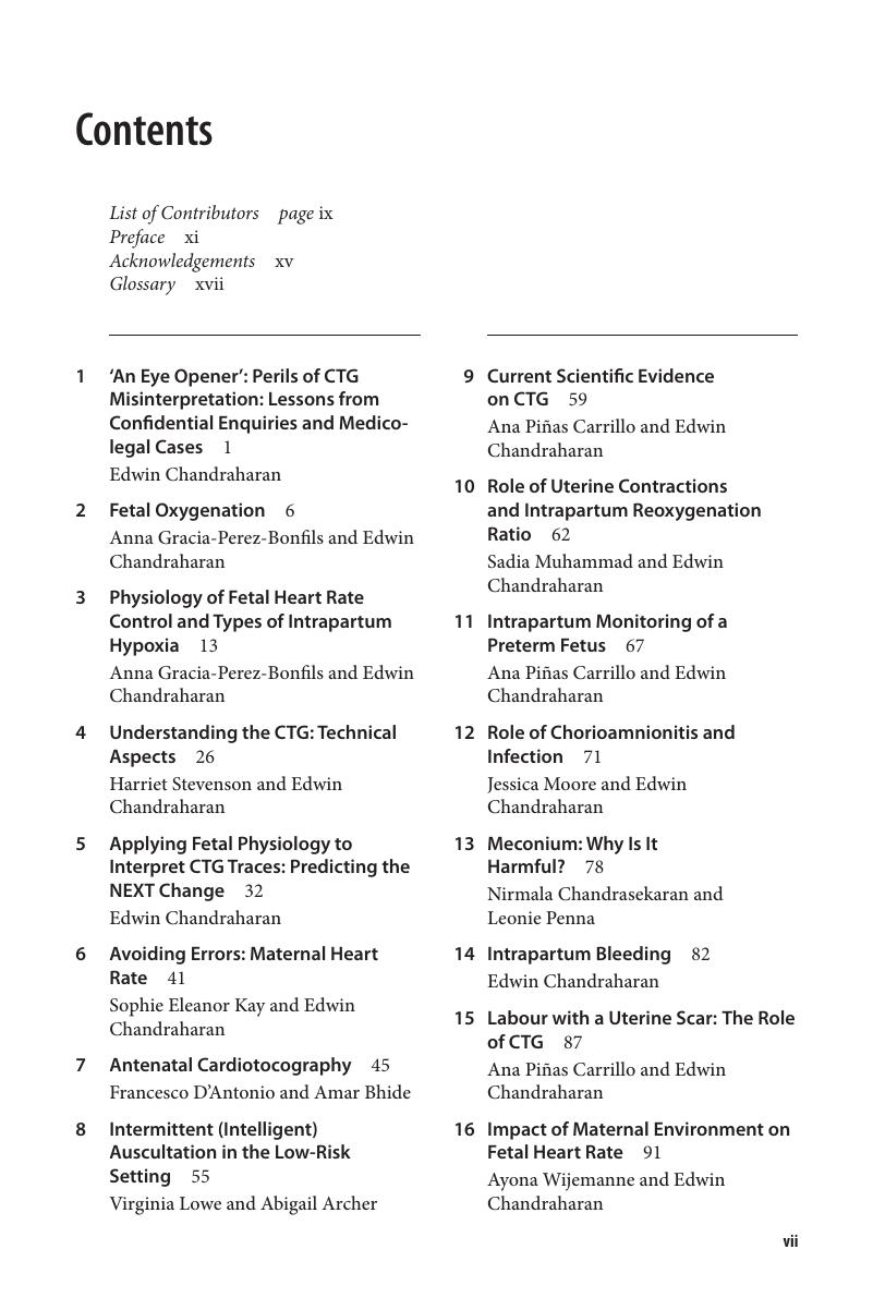 Contents - Handbook Of CTG Interpretation