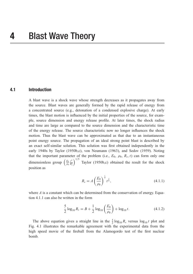 blast-wave-theory-chapter-4-the-gas-dynamics-of-explosions