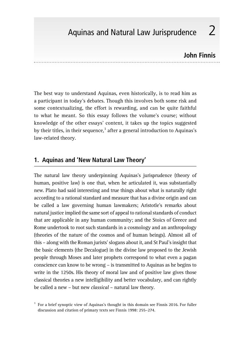 aquinas natural law essay