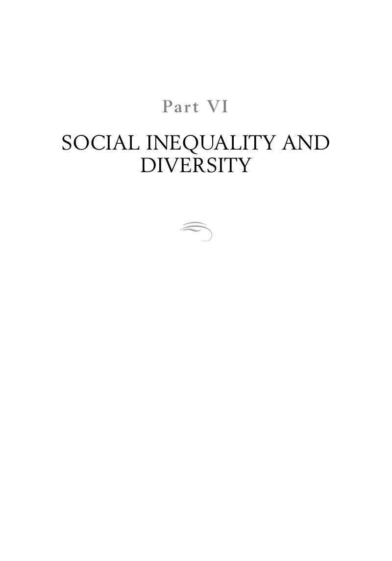 Social Inequality And Diversity (Part VI) - The Cambridge Handbook Of ...