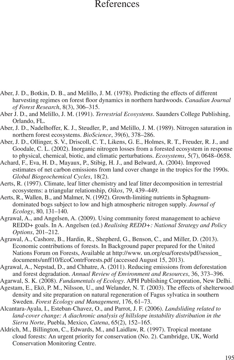 Frontiers in ecology and 2025 the environment style of citing