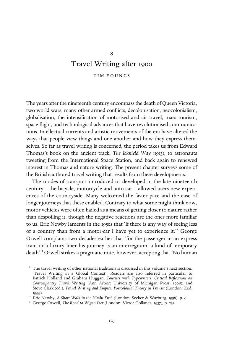 cambridge history of travel writing